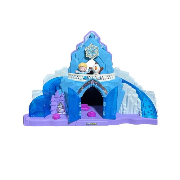 Little People Frozen Elsa's Ice Palace Castle & Kristoff’s Sleigh Sled w/ Sven - Picture 3 of 10